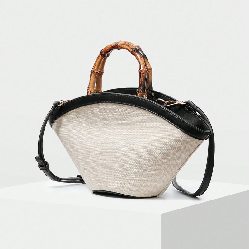 Bolsa Com Alça Em Bambu Verona