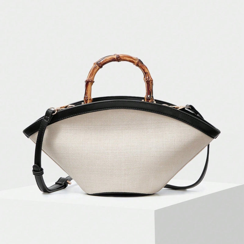 Bolsa Com Alça Em Bambu Verona