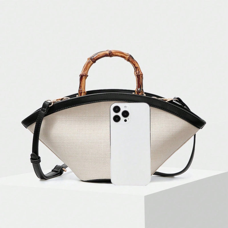 Bolsa Com Alça Em Bambu Verona