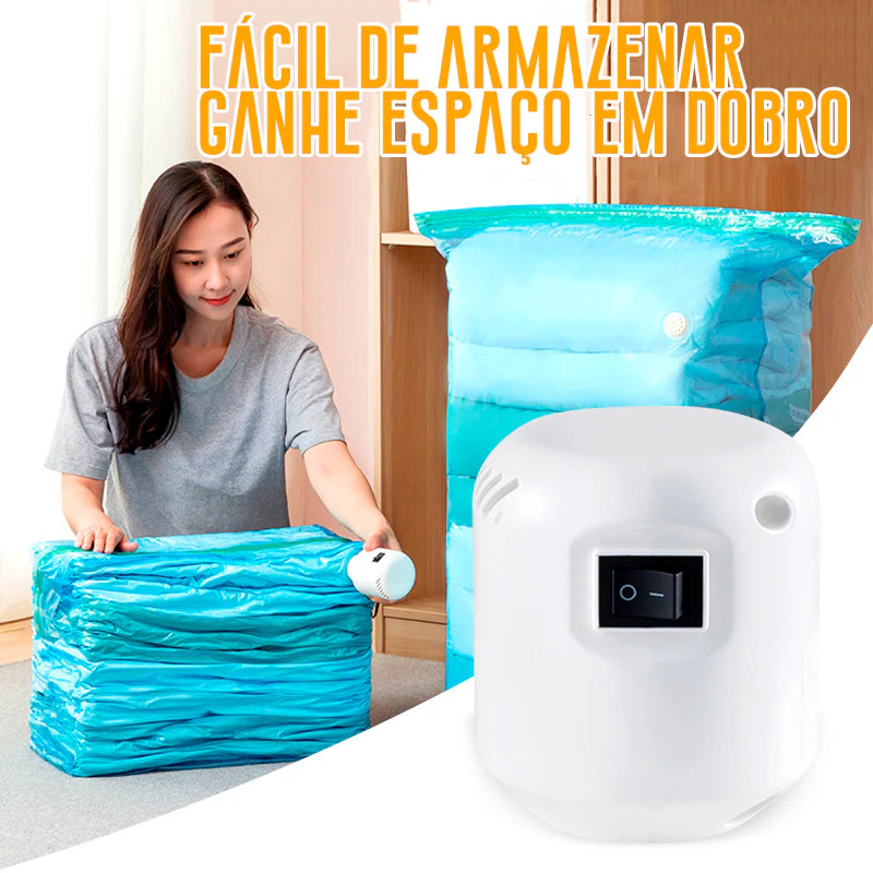 Mini Compressora De Ar a Vácuo para Bagagem