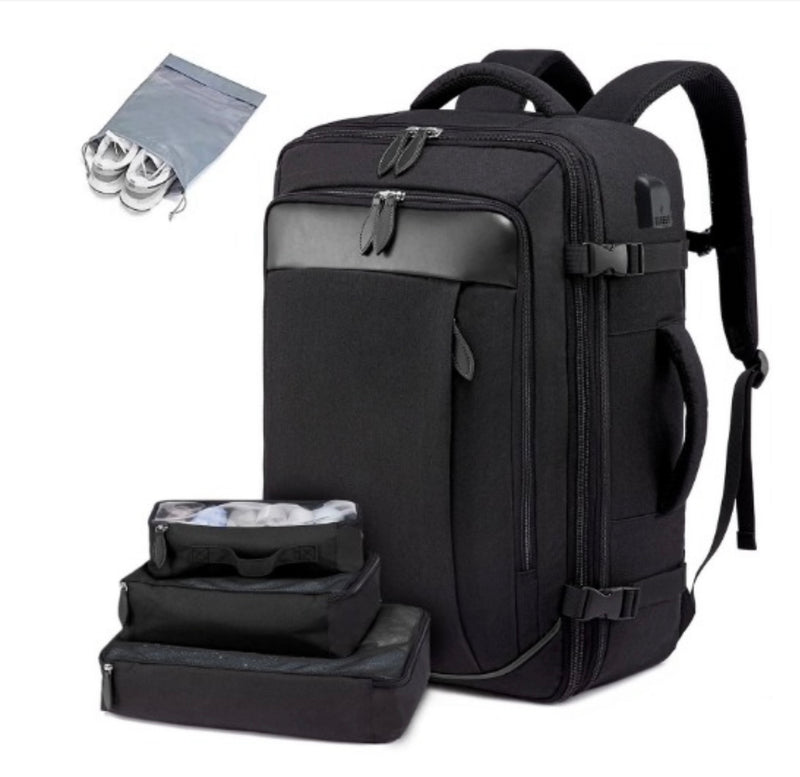 Smart Travel - Mochila Impermeável + 3 Nécessaries Inclusas Com Carregamento USB