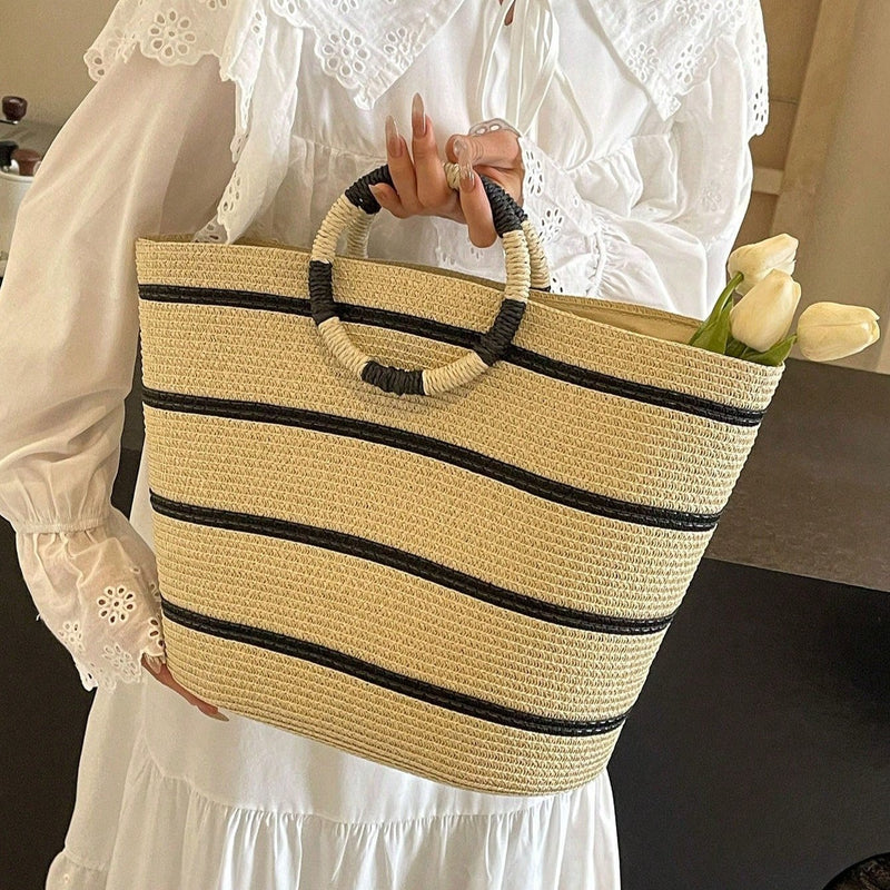 Bolsa Tote de Palha Hanna