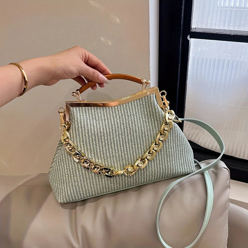 Bolsa Top Handle Com Correntaria Cecília