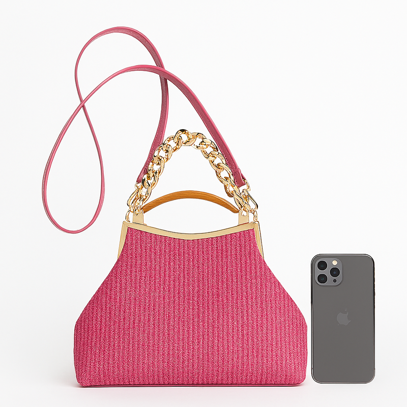 Bolsa Top Handle Com Correntaria Cecília