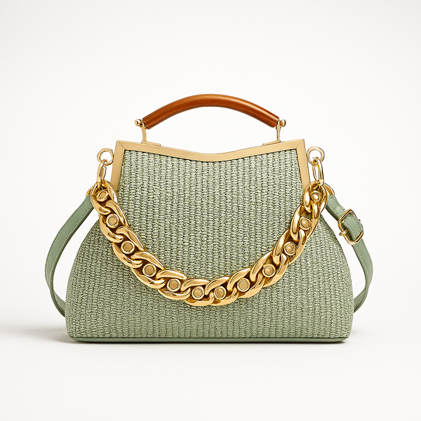 Bolsa Top Handle Com Correntaria Cecília