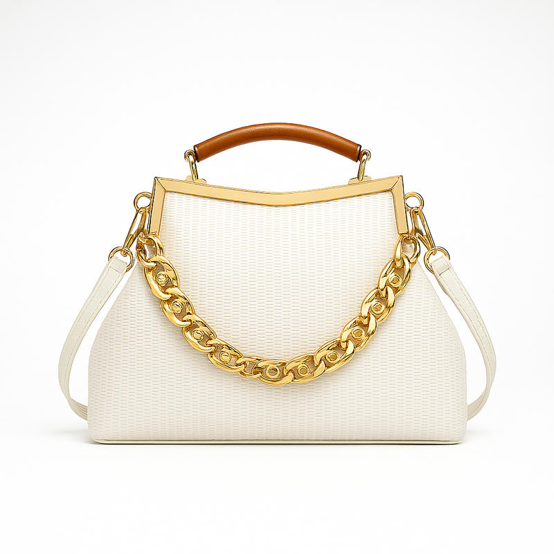 Bolsa Top Handle Com Correntaria Cecília