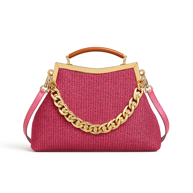 Bolsa Top Handle Com Correntaria Cecília