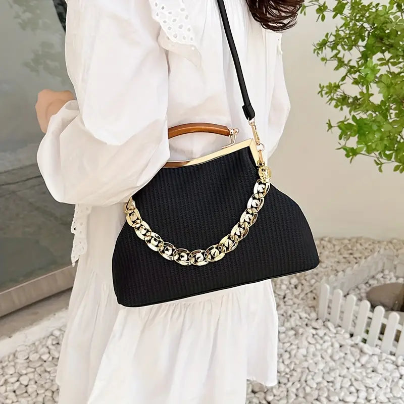Bolsa Top Handle Com Correntaria Cecília