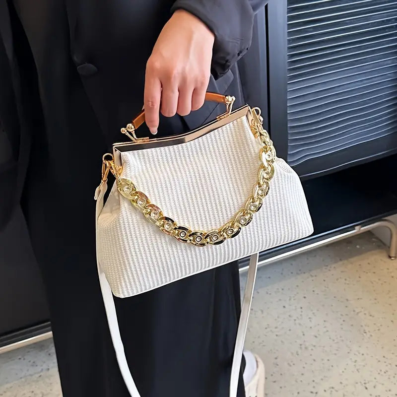 Bolsa Top Handle Com Correntaria Cecília