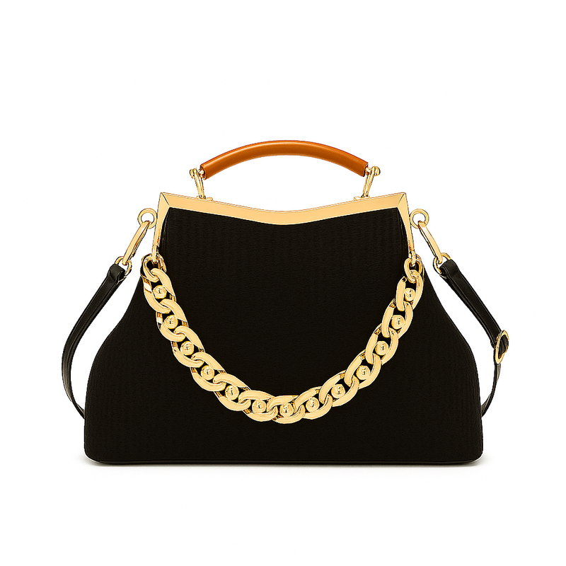 Bolsa Top Handle Com Correntaria Cecília