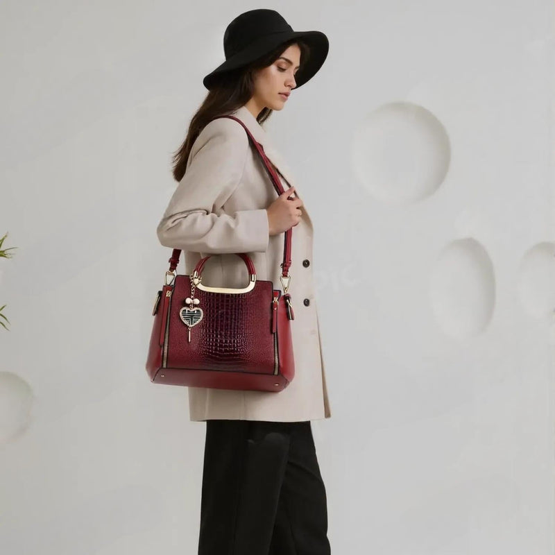 Bolsa Satchel Croco Laís