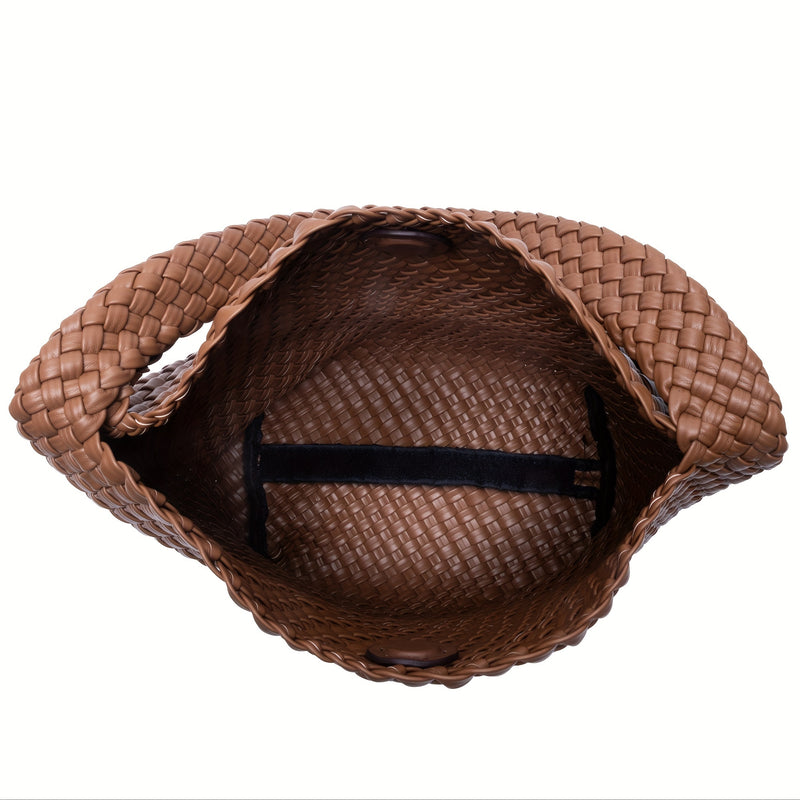 Bolsa Hobo Feminina; Bolsa Texturizada Feminina; Bolsa de Ombro Marrom; Bolsa Hobo Casual