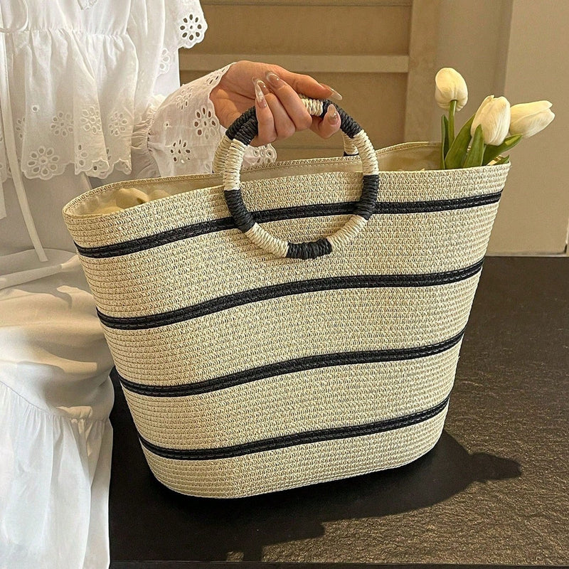 Bolsa Tote de Palha Hanna