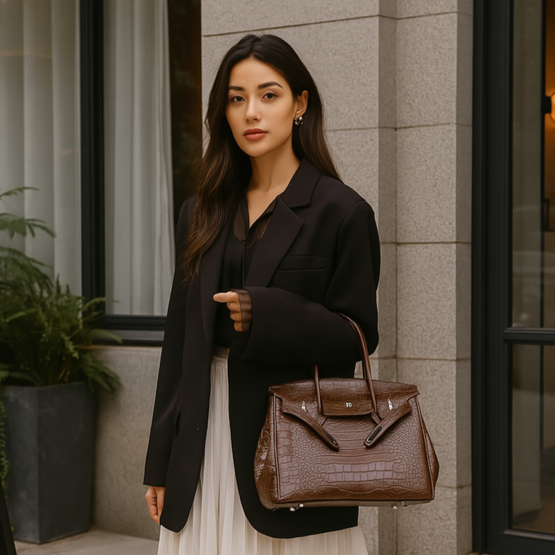 Bolsa Tote Croco Marcella