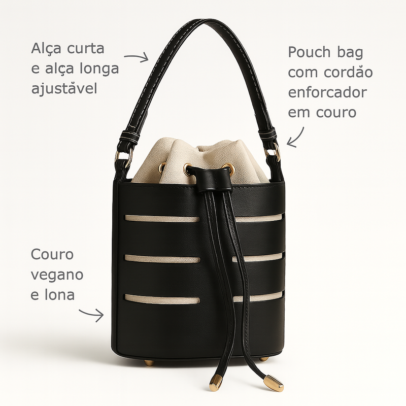 Bolsa Bucket Trançado Amélie