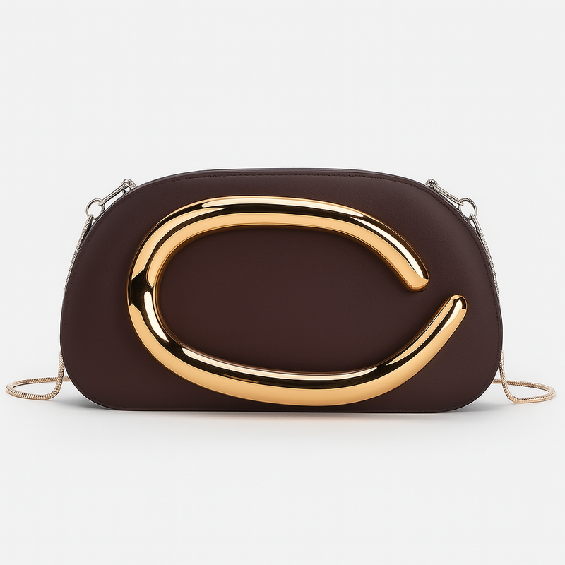 Bolsa Clutch Aura Dourada