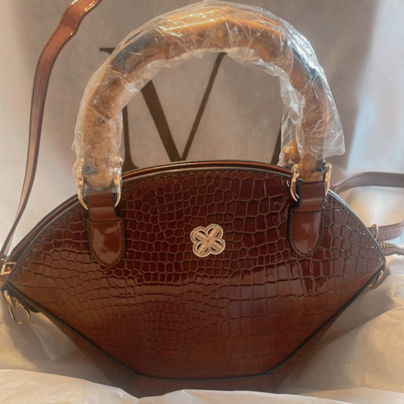 Bolsa De Mão Croco Seraphine