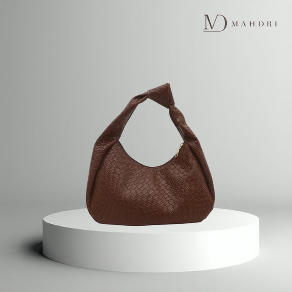 Bolsa De Mão Em Couro Trançado Camila