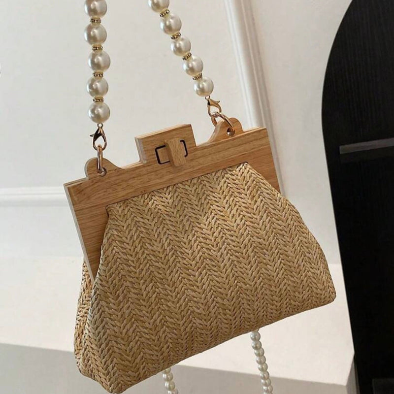 Bolsa Boho De Madeira Vintage