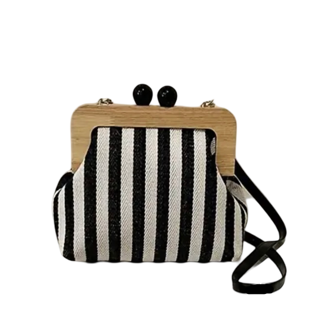 Bolsa Boho De Madeira Vintage