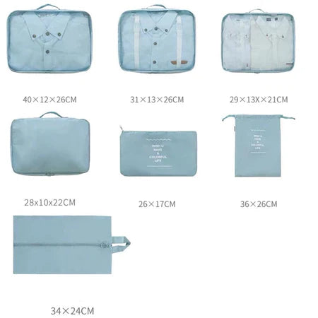 Organizadores de Bagagem Colorful Life Kit