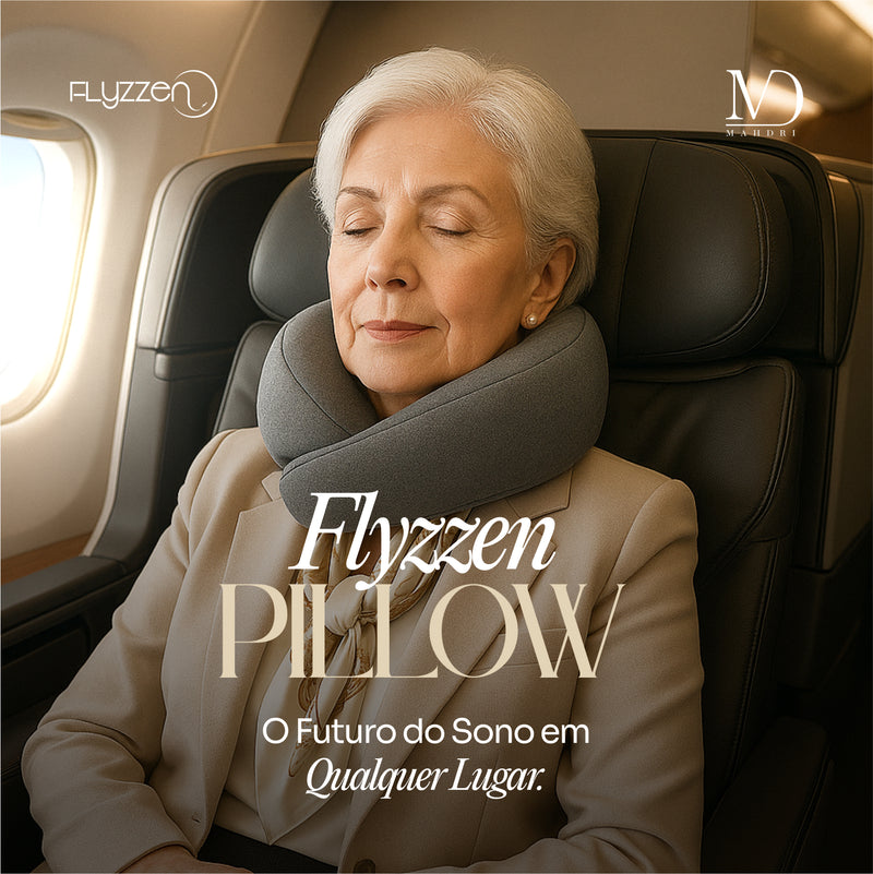 Flyzzen - Travesseiro de Pescoço Premium para Viagens