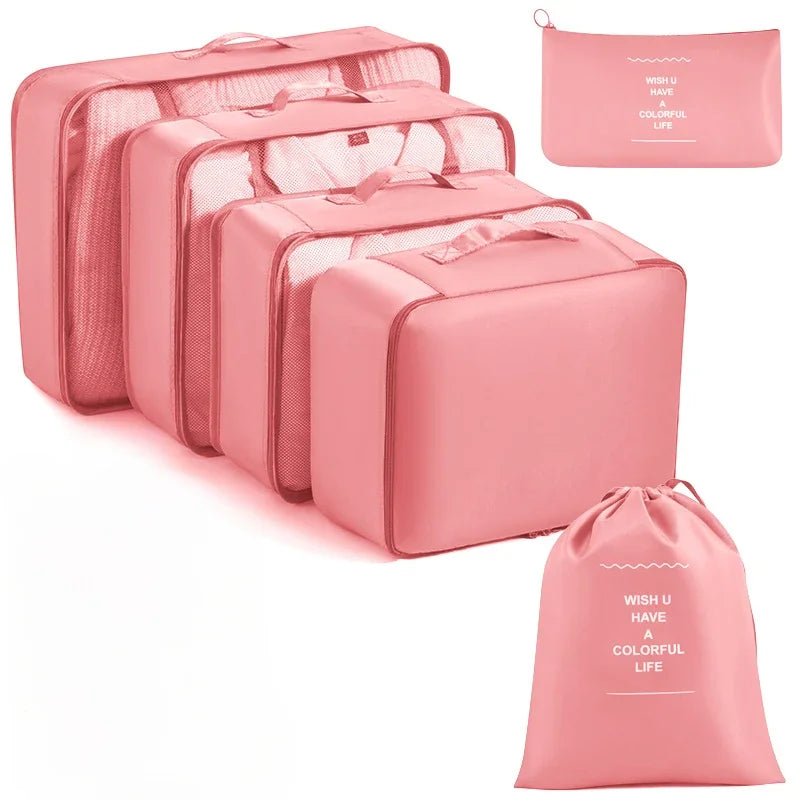 Organizador De Mala; Kit Organizadores De Viagem; Organizador De Roupas Para Mala; Bolsa Organizadora Para Viagem; Organizador De Viagem  Verde
