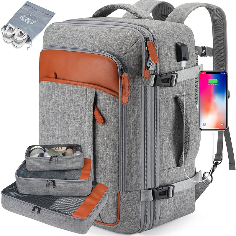 Smart Travel - Mochila Impermeável + 3 Nécessaries Inclusas Com Carregamento USB