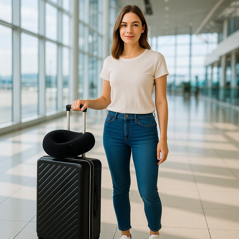 Flyzzen - Travesseiro de Pescoço Premium para Viagens