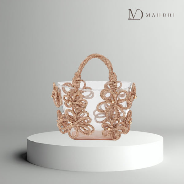 Bolsa Transparente Flor de Diamante