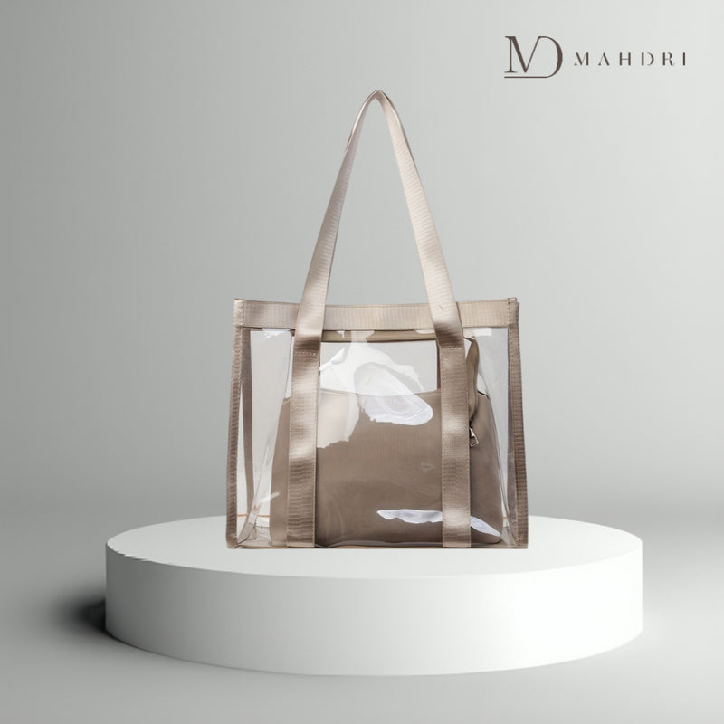 Bolsa Transparente + Nécessarie com ziper