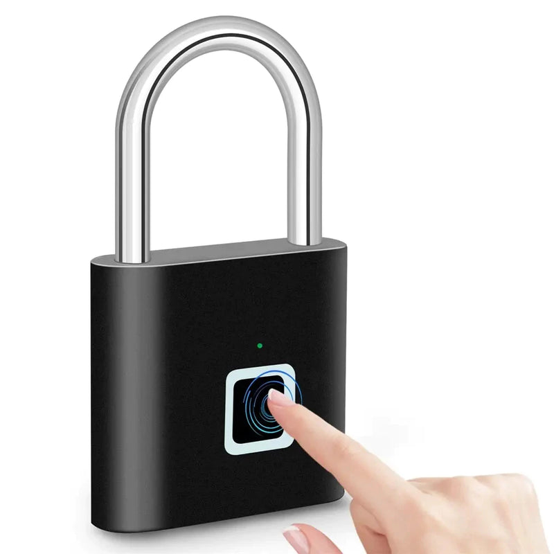 Cadeado de Impressão Digital com Carregamento USB - Touch Lock