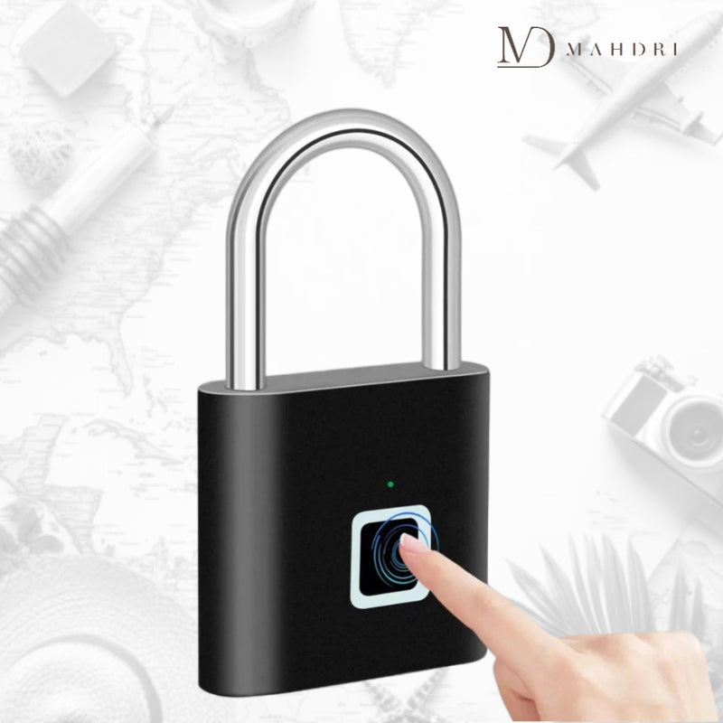 Cadeado de Impressão Digital com Carregamento USB - Touch Lock