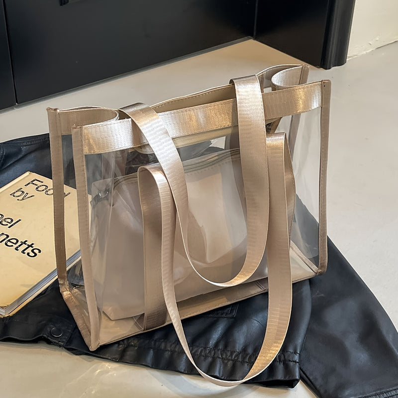 Bolsa Transparente + Nécessarie com ziper